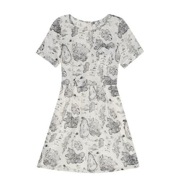 Madewell Dresses & Skirts - Madewell  White and Black Map View Casual Dress 12